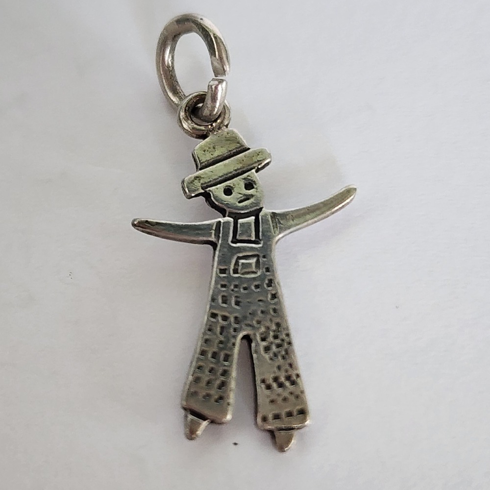 Vintage sterling silver little boy charm‎ for bracelet